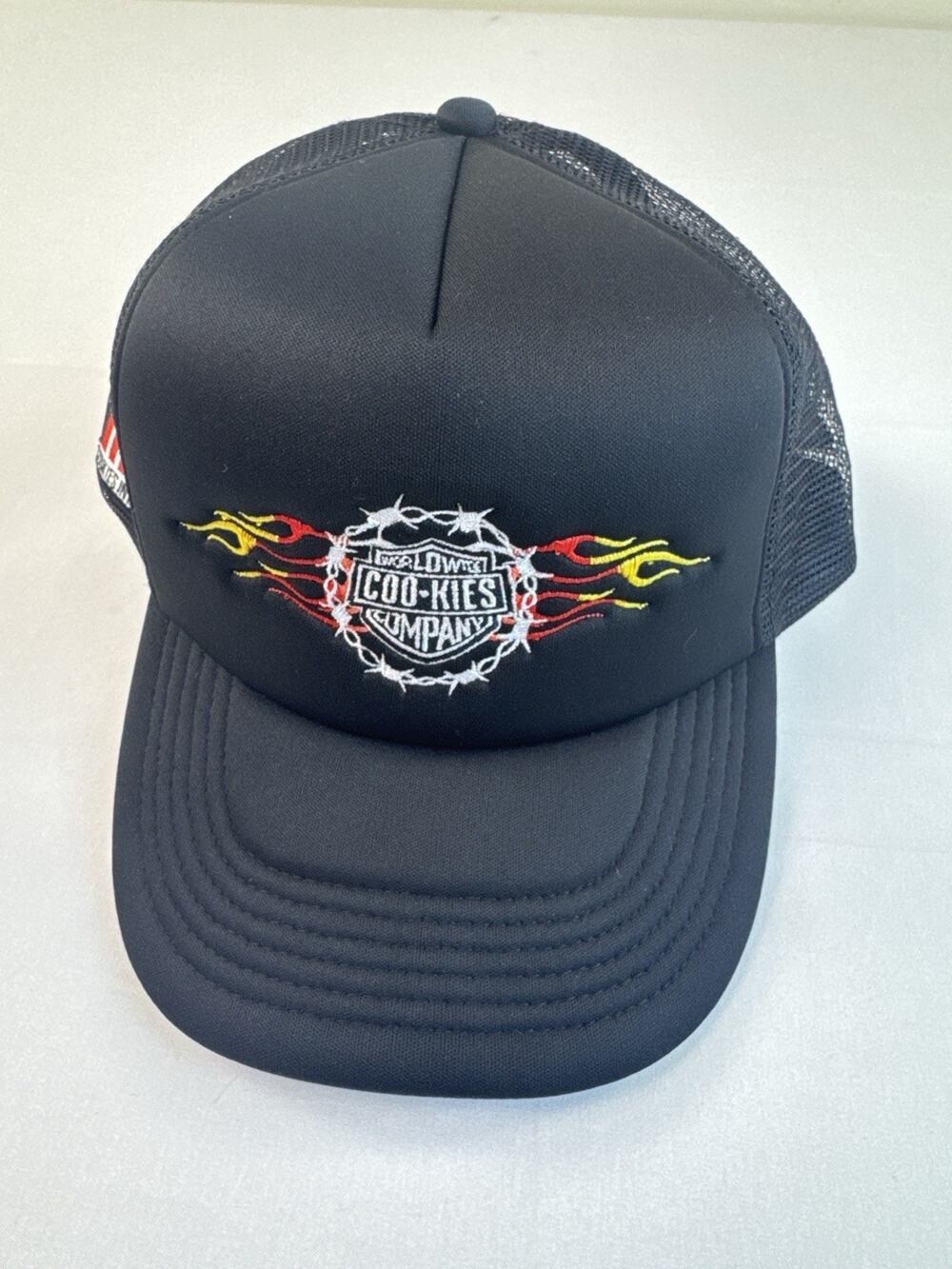 Cookies Highway Barbed Trucker Hat Black Mesh Snapback Cap OSFM